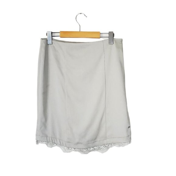 Sportalm Dresses & Skirts - Sportalm  Switzerland Skirt Lace Trim Lyocell Athletic Soft Taupe 6